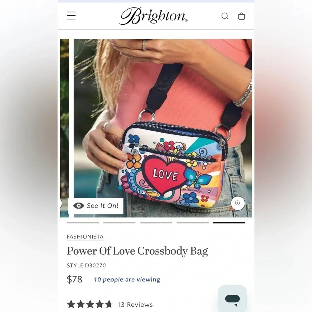 Brighton Power Of Love Crossbody Belt‎ Bag - Picture 3 of 16